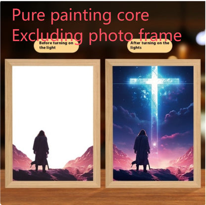 Jesus LED Light Painting Home Decoration