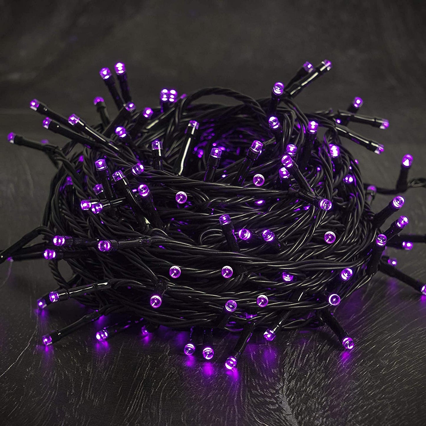 300 LED Halloween String Lights - 98.5FT Waterproof Mini Lights with 8 Lighting Modes, Connectable for Indoor and Outdoor Holiday Decorations (Purple)