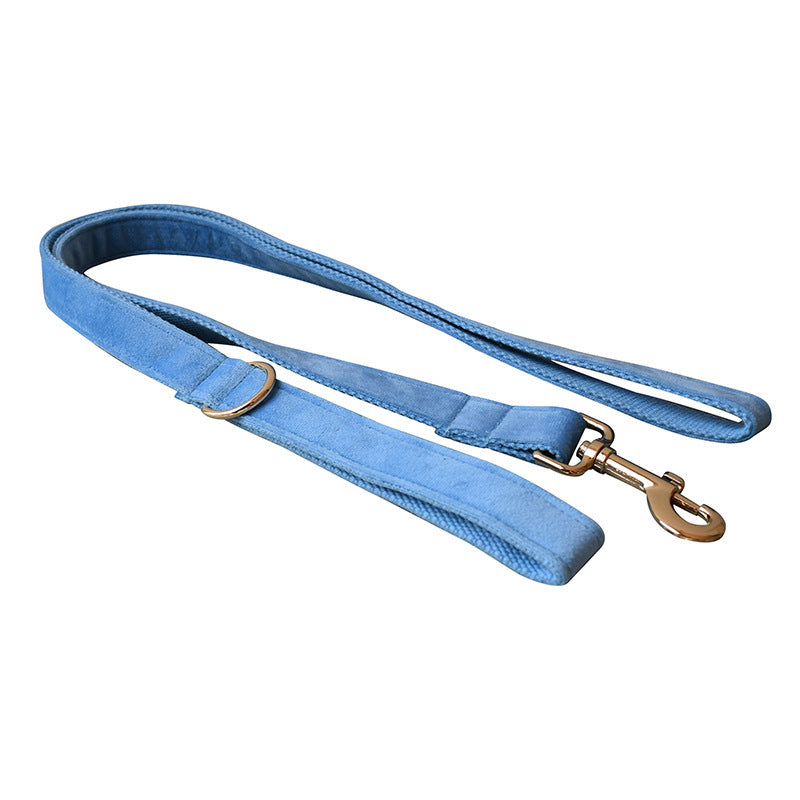 Blue Velvet Dog Collar