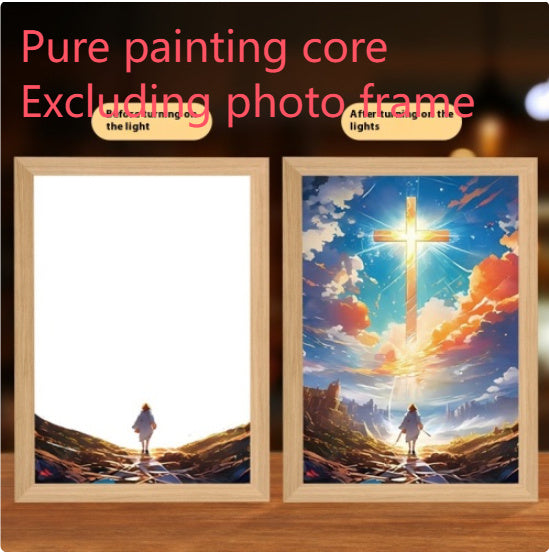 Jesus LED Light Painting Home Decoration