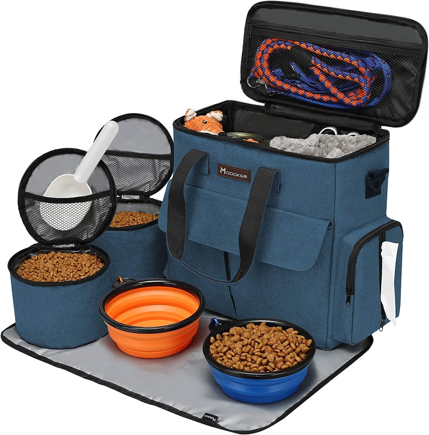 Airline Approved Pet Travel Bag - Versatile Weekend Travel Set for Dogs and Cats with Multiple Storage Compartments