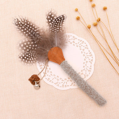 Catnip Chew Sticks with Feather and Bell