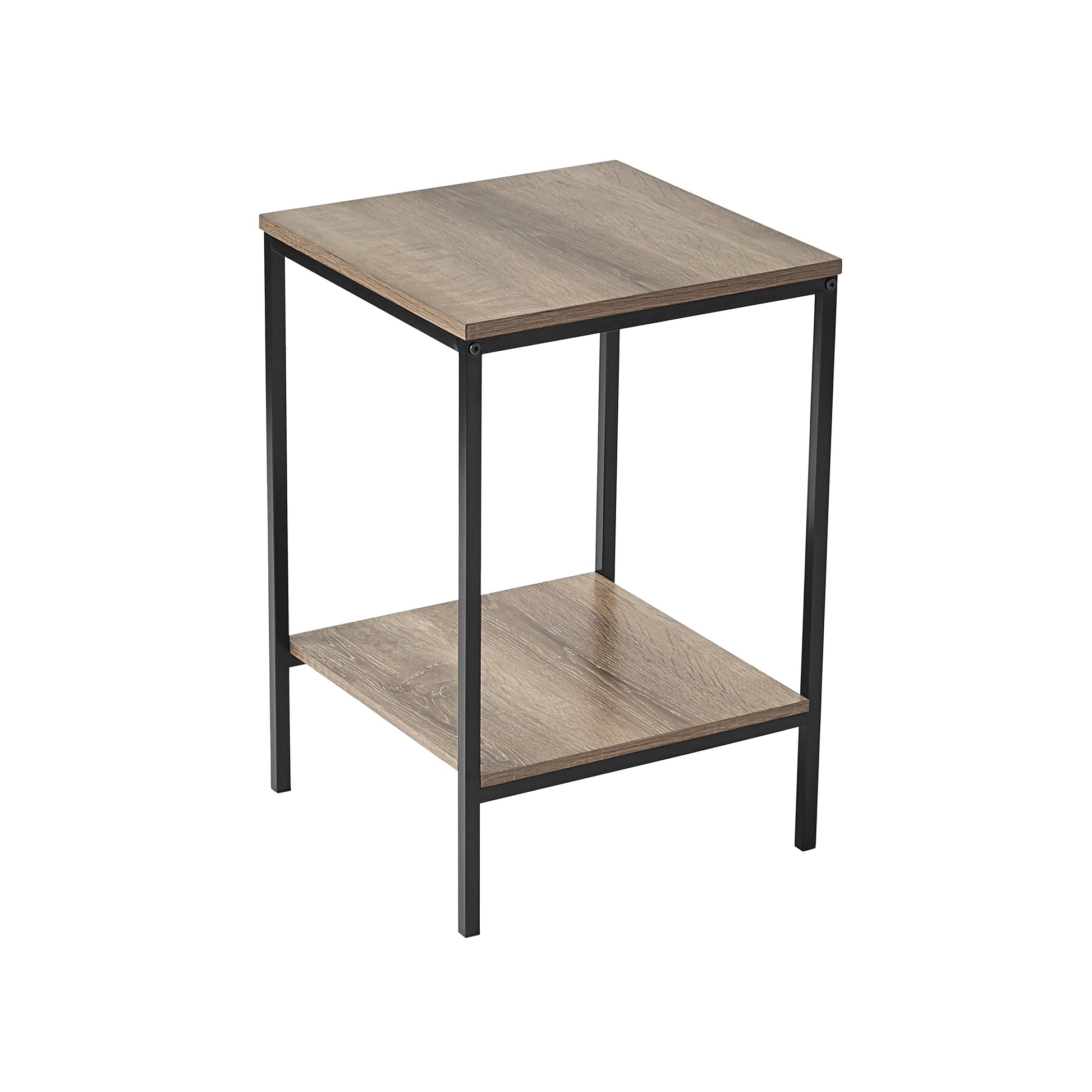 3-Piece Coffee and End Table Set, Rustic Brown