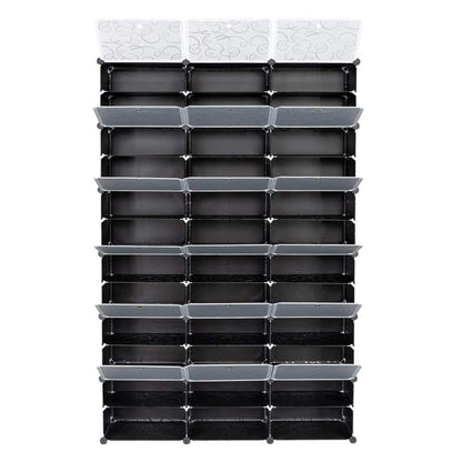 70.87 In. H 72-Pair Black Shoe Rack