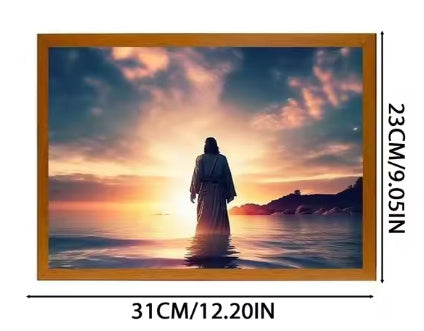 Jesus LED Light Painting Home Decoration