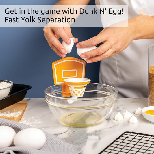 Kitchen Basketball Hoop Egg Whites and Yolk Separator