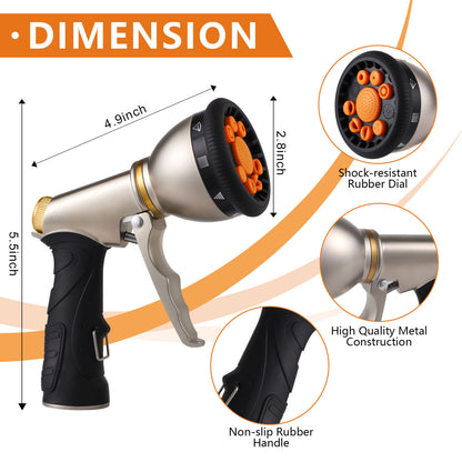 9-Function Garden Hose Spray Gun